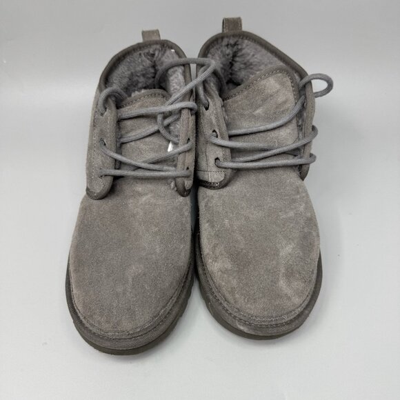 UGG NEUMEL Charcoal SUEDE SHEEPSKIN CASUAL ANKLE MEN'S BOOTS SIZE US 10 - Picture 5 of 9
